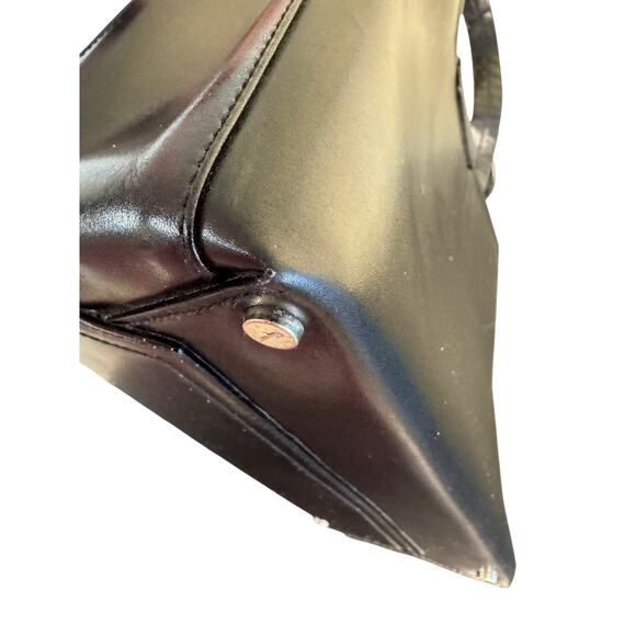 Salvatore Ferragamo Vintage Top Handle Bag in Black w/Silver Hardware - Picture 9 of 16